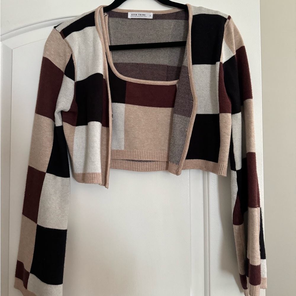 12th Tribe Sweater Tank and Cardigan